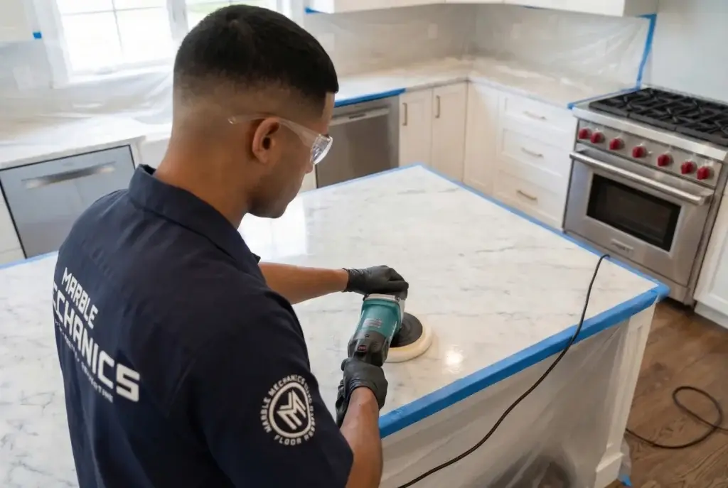 جلي رخام المطبخ